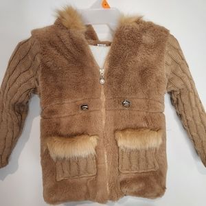 Faux fur coat